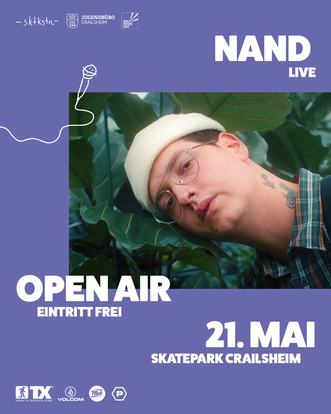 nand live open air konzert crailsheim skatepark wohlfühlen